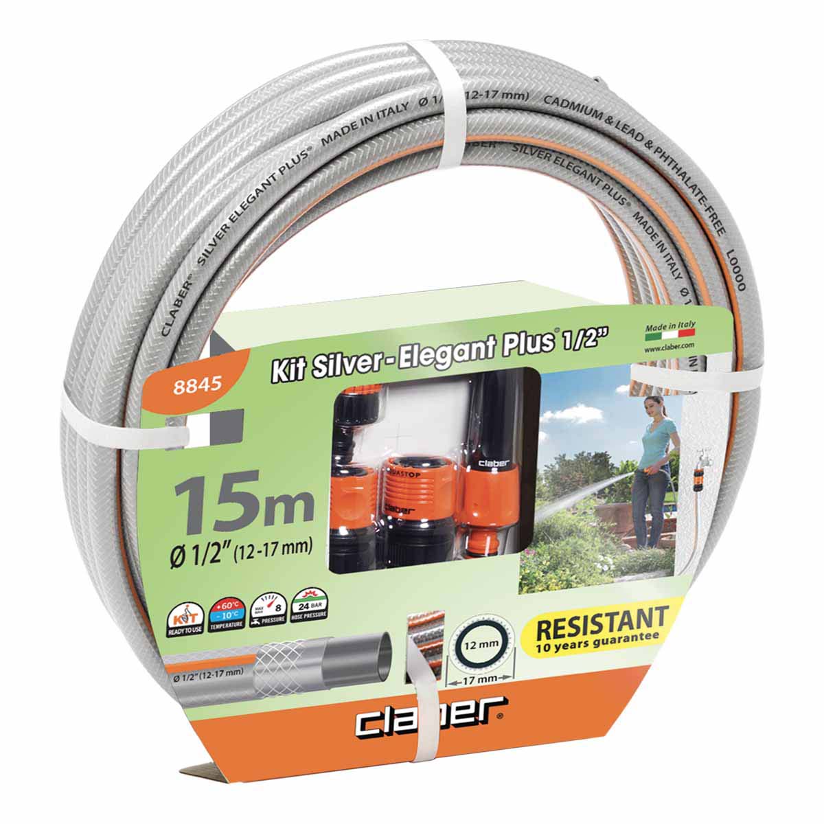 1/2 "GÜMÜŞ ELEGANT PLUS 15M BORU DƏSTİ