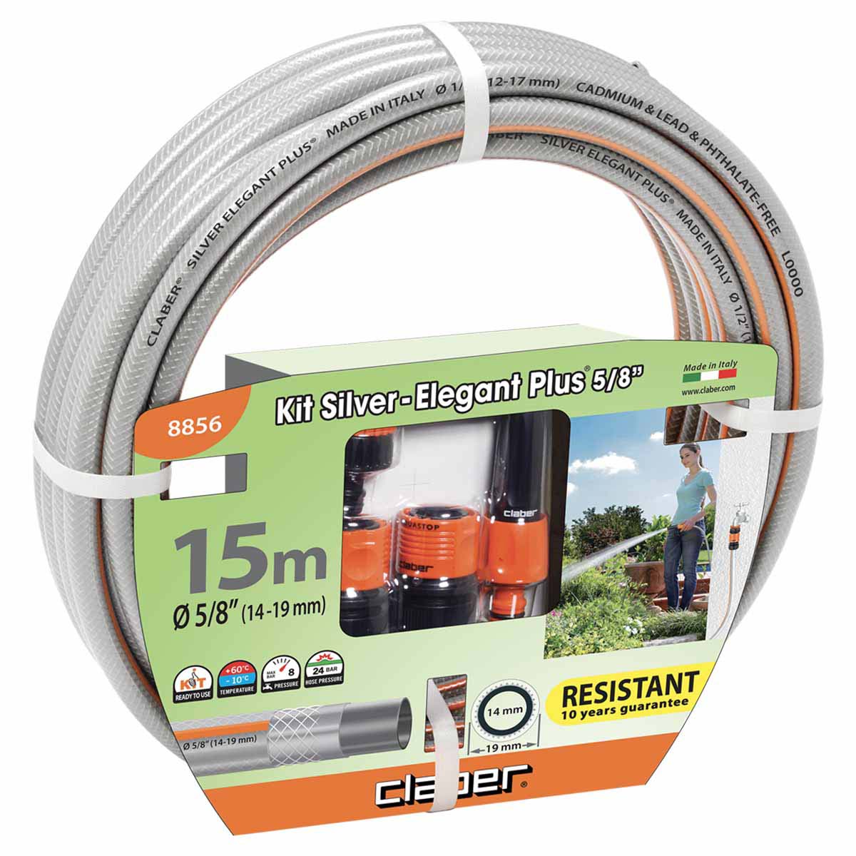 5/8 "GÜMÜŞ ELEGANT PLUS 15M BORU DƏSTİ