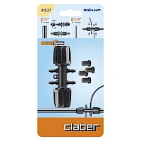 1/2 CONNECTOR WITH 4 1/4 OUTLETS BL