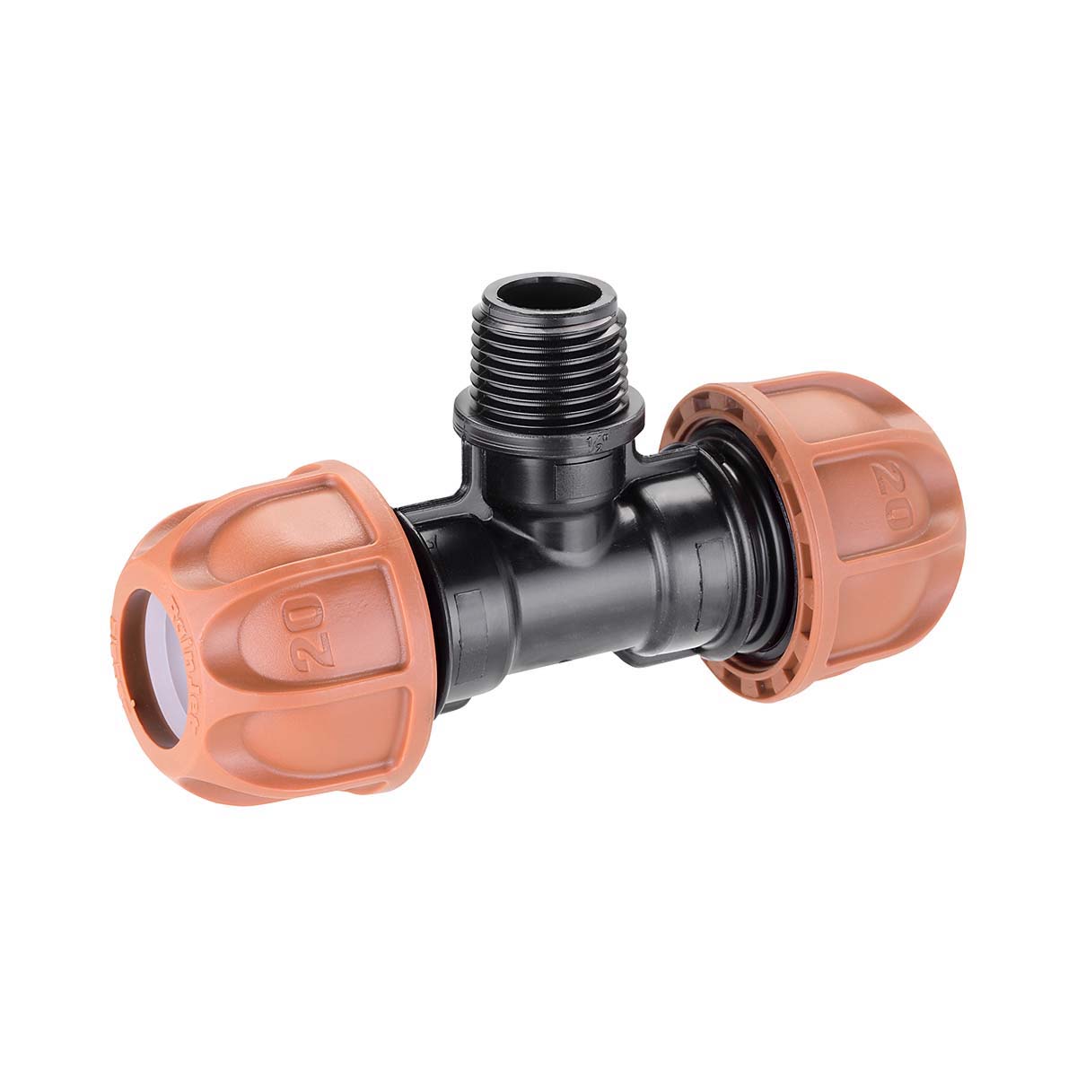 1/2" M. 20 MM YİVLİ T-BAĞLAYICI