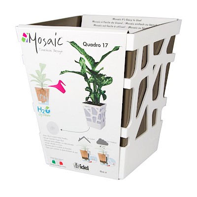 Mosaic Quadro 17 White/Taupe