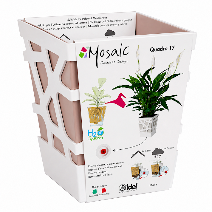 Mosaic Quadro 17 White/Powder