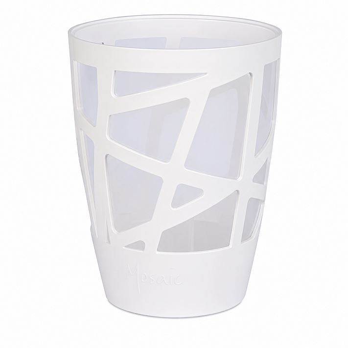 Mosaic Curve High 13 White/White Transparent