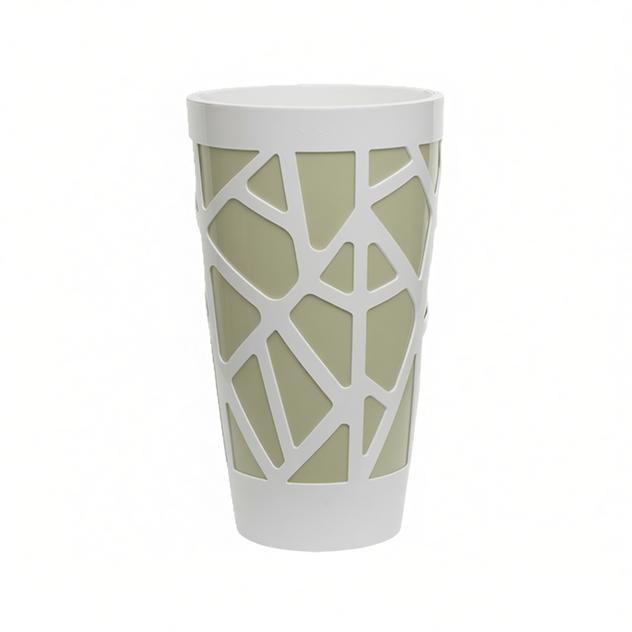 Mosaic Curve High 40 White/Pistachio