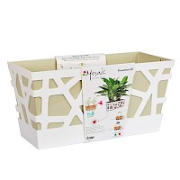 Mosaic FlowerBox 40 White/Pistachio