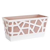 Mosaic FlowerBox 40 White/Powder